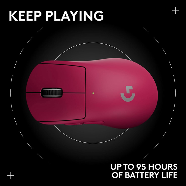 خرید موس Logitech G Pro X SUPERLIGHT 2 DEX - بی‌سیم - صورتی